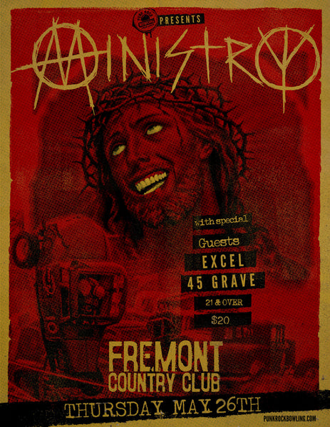 Ministry, Excel, 45 Grave - MAY 26TH, 2016 FREEMONT COUNTRY CLUB