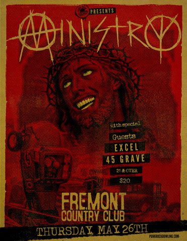 Ministry, Excel, 45 Grave - MAY 26TH, 2016 FREEMONT COUNTRY CLUB