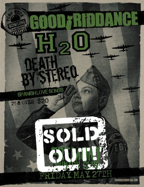 Good Riddance, H2O, Death by Stereo, Spanish Love Songs  - MAY 27TH, 2016 FREEMONT COUNTRY CLUB