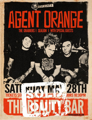 Agent Orange, the Grabbers, Sealion - MAY 28TH, 2016 Beauty Bar