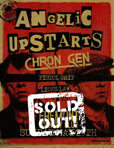 Angelic Upstarts, Chron-Gen, Pistol Grip, Lions Law - MAY 29TH, 2016 FREEMONT COUNTRY CLUB