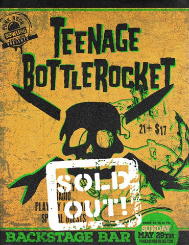 Teenage Bottle Rocket, Red City Radio, Playboy Manbaby - MAY 29TH, 2016 Backstage Bar & Billiards