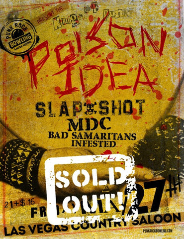 Poison Idea, Slapshot, MDC, Bad Samaritans, Infested - MAY 27TH, 2016 Las Vegas Country Saloon