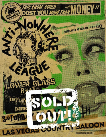 Anti Nowhere League, Lower Class Brats, Defiance, DEMOB - MAY 28TH, 2016 Las Vegas Country Saloon
