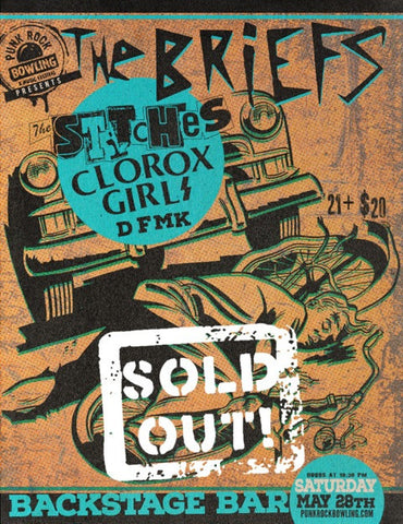 The Briefs, The Stitches, Clorox Girls, DFMK - MAY 28TH, 2016 Backstage Bar & Billiards