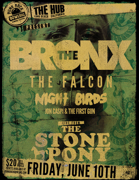 The Bronx, The Falcon, Night Birds, Jon Caspi & The First Gun - June 10TH, 2016 Stone Pony- 7pm